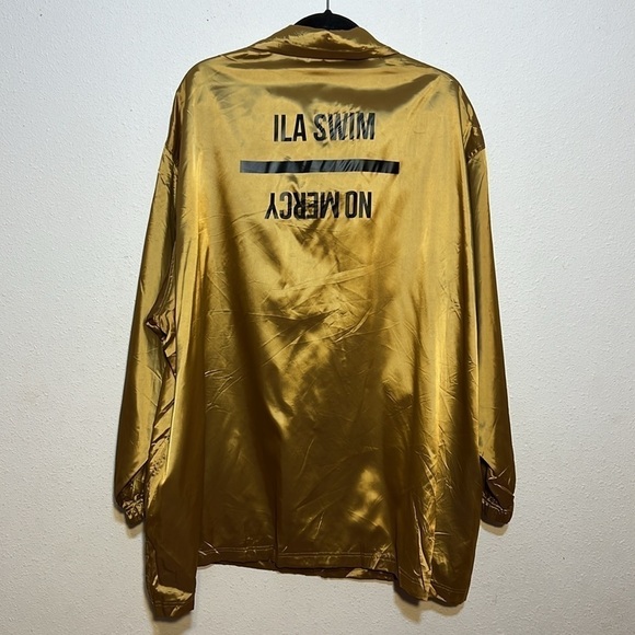 QALB Gold Tone Hooded Wind Jacket - Picture 3 of 13